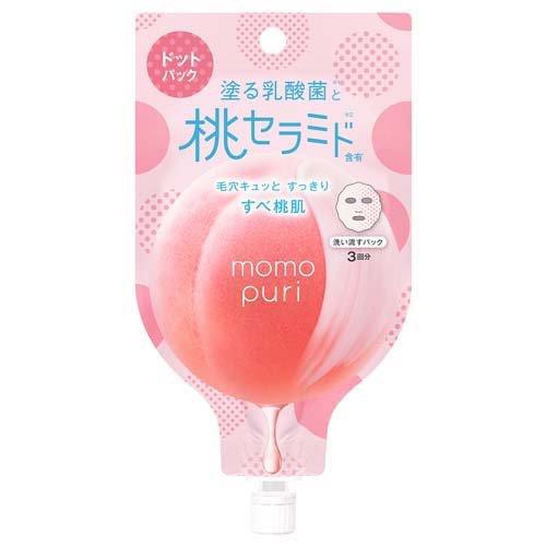 BCL momopuri 面膜 沖洗式鮮嫩點點乳酸菌 新鮮夢想乳 清透濃密高保濕毛孔護理 4片