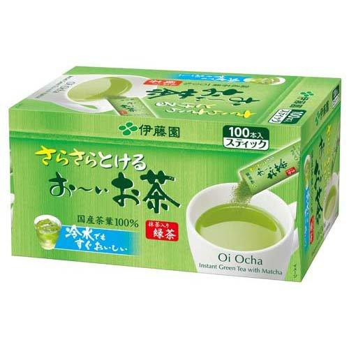 伊藤園 可冷泡 含抹茶 即溶綠茶 100杯  0.8g*100條