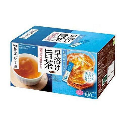 AGF Blendy 新茶人系列 速溶可口麥茶粉 速溶可口焙茶茶粉 100支
