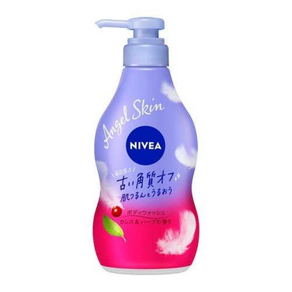 NIVEA 妮維雅  Angel 天使肌沐浴乳 液體 按壓式幫浦 480ml  花王 黑加侖 微皂 蜜桃果茶 蜂蜜