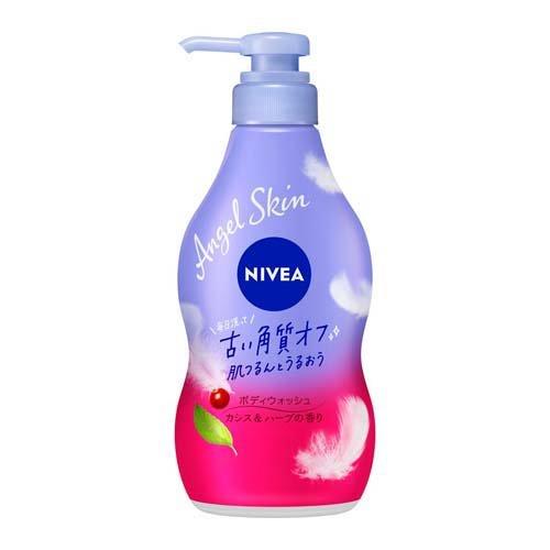 NIVEA 妮維雅  Angel 天使肌沐浴乳 液體 按壓式幫浦 480ml  花王 黑加侖 微皂 蜜桃果茶 蜂蜜