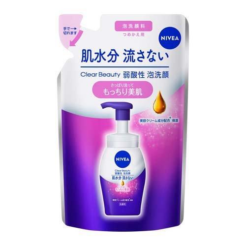 NIVEA 妮維雅   弱酸性泡沫洗面乳 補充包 130ml 花王