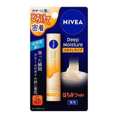 NIVEA 妮維雅  DEEP MOISTURE 深層潤澤高保濕護唇膏 嫩唇系列 Melty 2.2g SPF26・