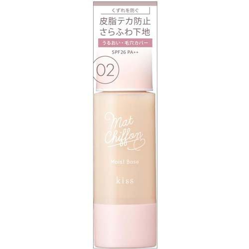 kiss 抗UV雪紡啞光保濕底妝， 02（Natural） SPF26・PA++ 伊勢半 / 保濕 底妝 啞光