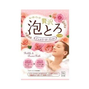 牛乳石鹼共進社 泡澡劑  湯物語 奢華泡泡 果凍玫瑰香 睡眠香氣 牡丹白麝香 30g