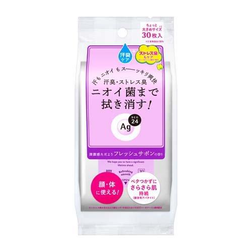 Ag DEO24 潔膚爽身巾 30片入 濕紙巾 / 拭汗巾