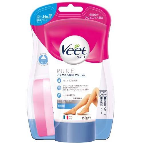 Veet 薇婷 脫毛膏 除毛膏 150g 附海綿 沐浴款 敏感肌用 除腋毛 手毛 手臂 腿毛 腳毛