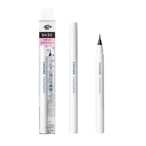 CHIFURE 化妝品 眼線 眼線液 毛筆型眼線液  BK30 黑色 BR30深棕色 溫水可洗淨 KO