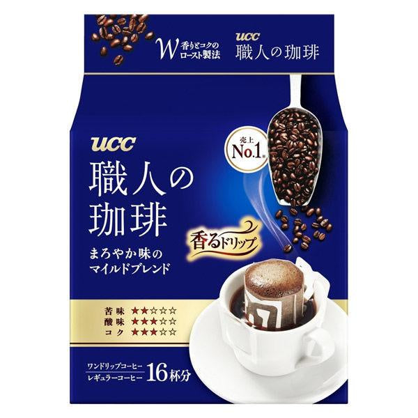 UCC 上島咖啡 職人咖啡 滴漏咖啡 醇香溫和調味咖啡 1盒（50袋入）