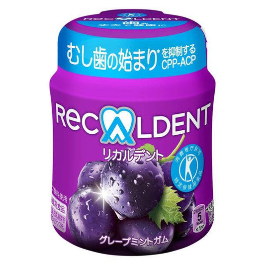 ReCALDENT 口香糖  瓶裝 R 1個 葡萄 柑橘 萊姆 莓果