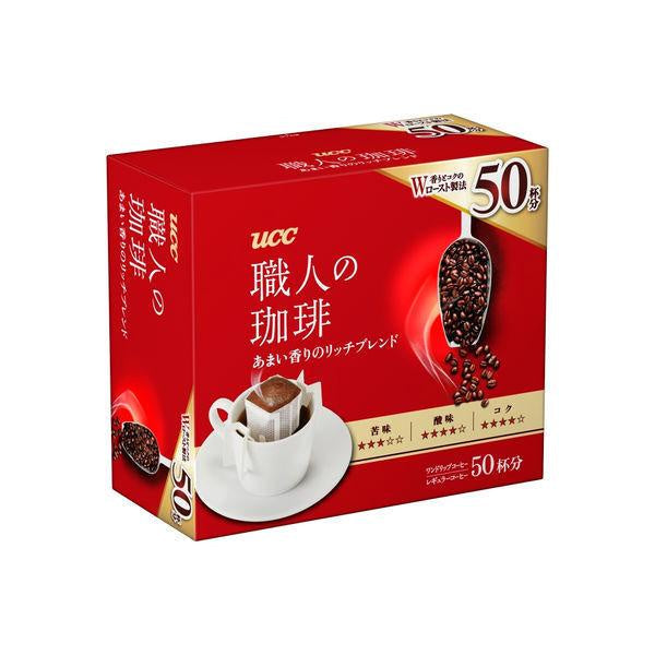 UCC 上島咖啡 職人咖啡 滴漏咖啡 醇香溫和調味咖啡 1盒（50袋入）