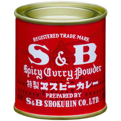 日本S＆B 愛思必 食品 愛思必咖哩粉 84g 1個 紅罐