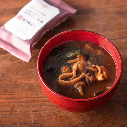 久世福商店 味增湯 日本即溶味增　1袋5入 fsh02609　滑子菇與岡崎紅味噌　綠藻與備州白味噌　菠菜與信州味噌