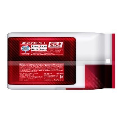 Biore 蜜妮 男士蜜妮 身體擦拭巾 超洗浄 微香柑橘 28片入 花王 KO
