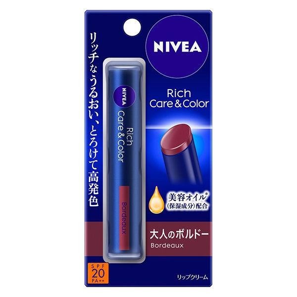 妮維雅  NIVEA 潤色護唇膏  2g SPF20・PA++ 花王 美國粉 法國粉 波爾多葡萄酒紅 煙燻玫瑰紅