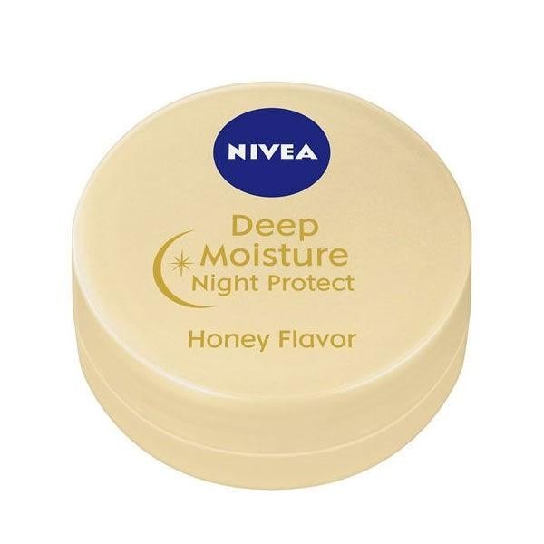 NIVEA 妮維雅  DEEP MOISTURE 夜用深層潤澤高保濕護唇膏 7g 花王 Night Protect
