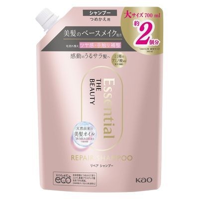 花王 Essential The Beauty  洗髮精 修護洗髮乳 450mL