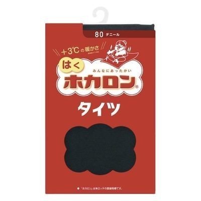 ATSUGI  穿的暖暖包 褲襪  80丹尼爾 M-L 黑色
