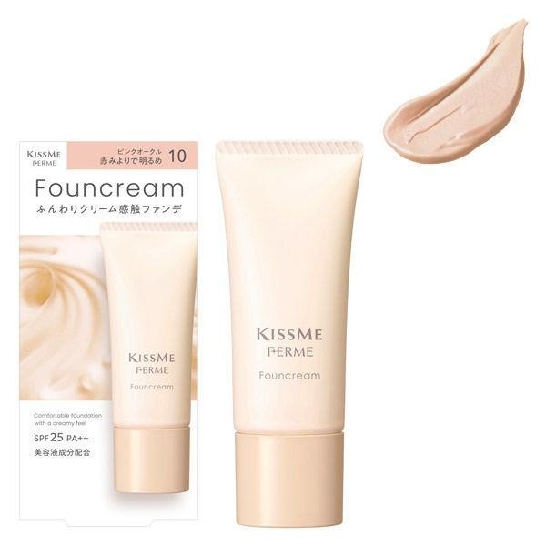 KISS ME FERME 光滑美肌精華粉底霜  SPF25・PA++ 伊勢半 /底妝 /粉底 / 粉底霜 /精華液