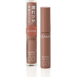 CEZANNE 水潤光透染唇釉 03 奶茶棕 05 莓菓粉 07 沈穩紅 01 自然粉