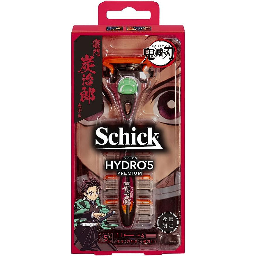 schick Hydro 5 優質鬼滅之刃 煉獄杏壽郎  5枚刀刃 除毛刀 （除毛刀 附贈刀刃+替換刀刃4個）