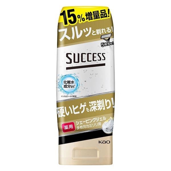 KAO 花王 SUCCESS 刮鬍凝膠 清新括弧凝膠 180g 多刀片刮鬍刀專用 刮鬍凝膠  180g DB