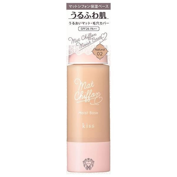 kiss 抗UV雪紡啞光保濕底妝， 02（Natural） SPF26・PA++ 伊勢半 / 保濕 底妝 啞光