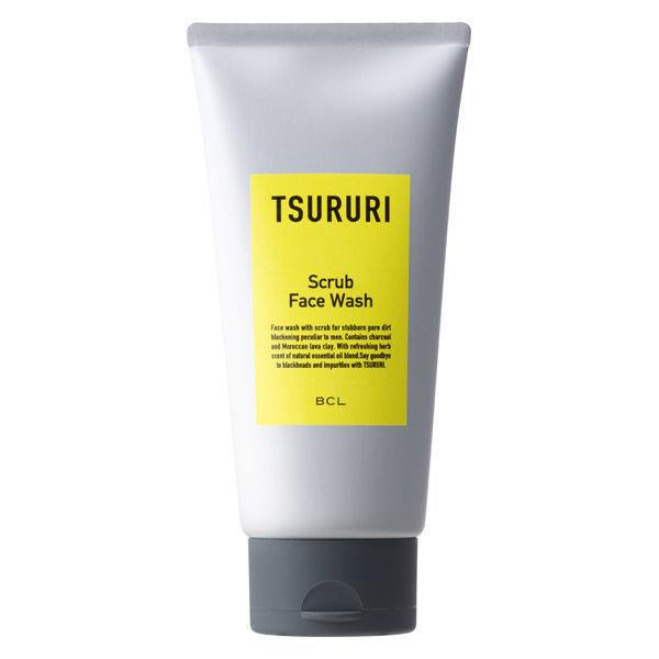 男士Tsururi  磨砂膏洗面乳 清爽香草香 150g 1個 粉刺黏土洗面乳 120g 多效合一保濕凝膠 1個