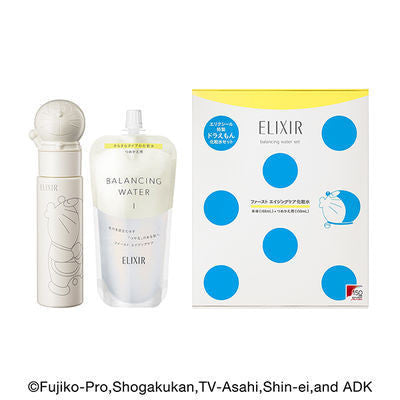 SHISEIDO 資生堂 ELIXIR 怡麗絲爾 Balancing 油水平衡化妝水組 多拉a夢限定版