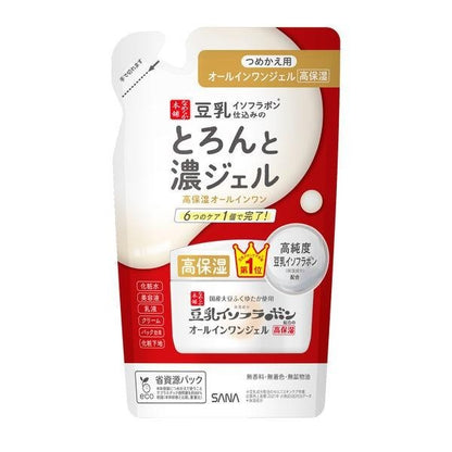 SANA 莎娜  6效合1超保濕凝膠面霜  All in one（補充包） 100g 常盤薬品工業 NAMERAKA本舖