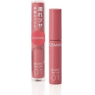 CEZANNE 水潤光透染唇釉 03 奶茶棕 05 莓菓粉 07 沈穩紅 01 自然粉