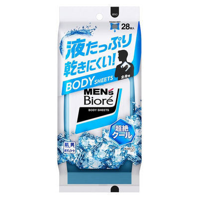 Biore 蜜妮 男士蜜妮 身體擦拭巾 超洗浄 微香柑橘 28片入 花王 KO