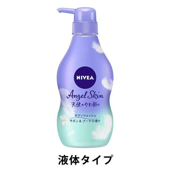NIVEA 妮維雅  Angel 天使肌沐浴乳 液體 按壓式幫浦 480ml  花王 黑加侖 微皂 蜜桃果茶 蜂蜜