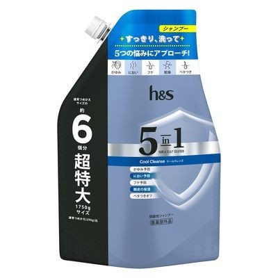 P&G寶僑 海倫仙度絲 5in1 涼感潔淨洗髮精 340g