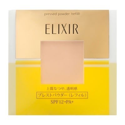 SHISEIDO 資生堂 粉餅 ELIXIR 怡麗絲爾 透采美肌蜜粉餅 （補充包 ） 9.5g
