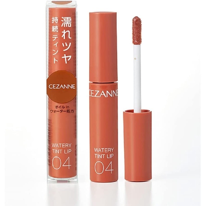 CEZANNE 水潤光透染唇釉 03 奶茶棕 05 莓菓粉 07 沈穩紅 01 自然粉