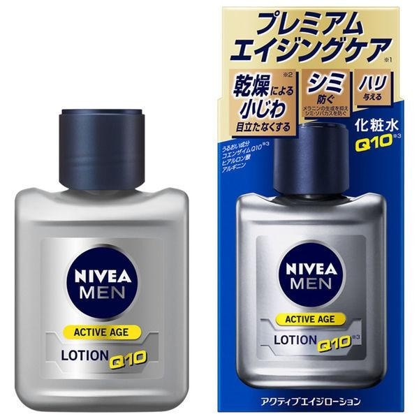 NIVEA 妮維雅 MEN 男士活性抗皺緊緻光澤化妝水 無香料 Active age 110ml 花王