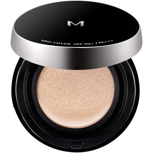 MISSHA Neo-Cover 黑盒升級 時尚M氣墊粉餅 SPF50+黑盒銀邊款