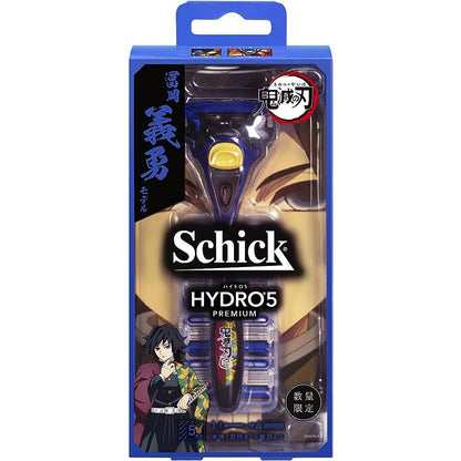 schick Hydro 5 優質鬼滅之刃 煉獄杏壽郎  5枚刀刃 除毛刀 （除毛刀 附贈刀刃+替換刀刃4個）