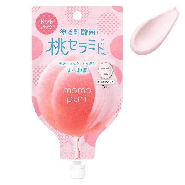 BCL momopuri 面膜 沖洗式鮮嫩點點乳酸菌 新鮮夢想乳 清透濃密高保濕毛孔護理 4片