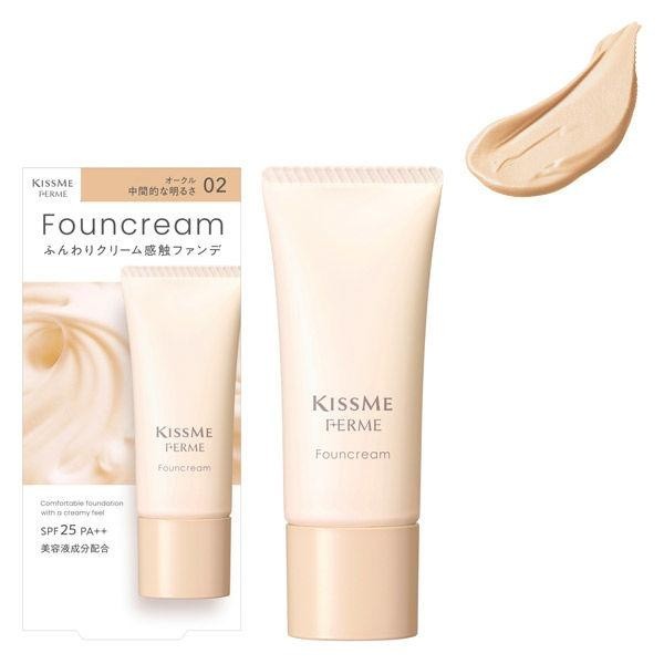 KISS ME FERME 光滑美肌精華粉底霜  SPF25・PA++ 伊勢半 /底妝 /粉底 / 粉底霜 /精華液