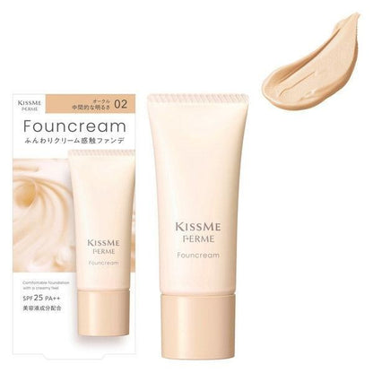 KISS ME FERME 光滑美肌精華粉底霜  SPF25・PA++ 伊勢半 /底妝 /粉底 / 粉底霜 /精華液