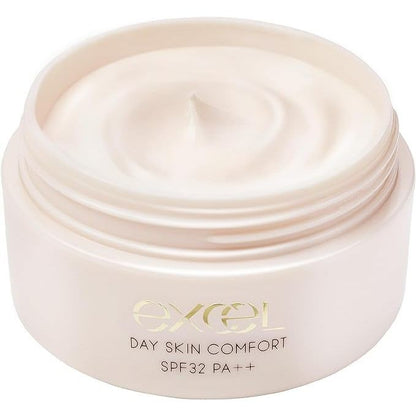 SANA莎娜 excel DAY 底妝 晨用護膚防曬霜 SKIN COMFORT SPF32・PA++ 43g