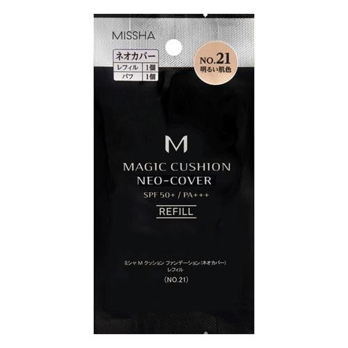 MISSHA Neo-Cover 黑盒升級 時尚M氣墊粉餅 SPF50+黑盒銀邊款