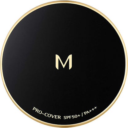 MISSHA Pro-Cover  升級强效遮瑕氣墊粉餅 黑色金邊款