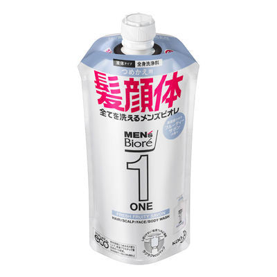Biore 蜜妮 男士蜜妮  ONE 頭髮 全身洗淨乳 全身沐浴乳 頭髮肌膚順滑型 480ml KO
