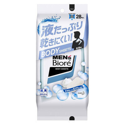 Biore 蜜妮 男士蜜妮 身體擦拭巾 超洗浄 微香柑橘 28片入 花王 KO