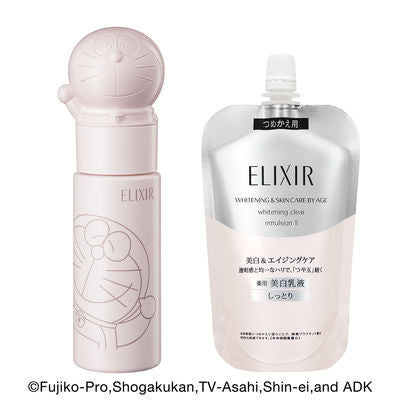 資生堂 ELIXIR 怡麗絲爾 乳液 套裝 T II BR 多拉a夢