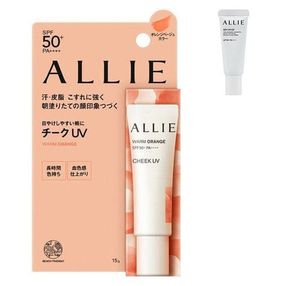 ALLIE 防曬腮紅  15g kanebo 01 透明粉色/微光/ 02 溫暖橙色