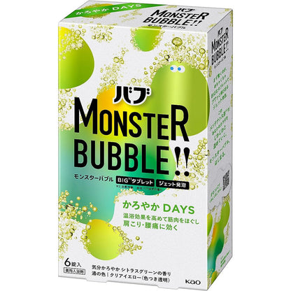 Kao 花王 babu 泡澡劑 怪獸泡沫泡澡劑  FREE 1箱 6顆